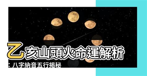 1995山頭火|八字納音五行解析——山頭火